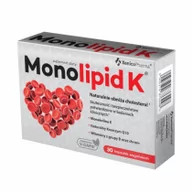 Serce i układ krążenia - Xenico Pharma Monolipid K Czerwony Ryż Suplement diety 30 kaps. - miniaturka - grafika 1