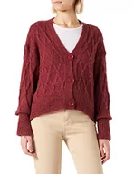 Swetry damskie - United Colors of Benetton Damski kardigan M/L 1168d601e sweter, fioletowy 72r, L - miniaturka - grafika 1