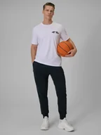 Spodnie sportowe męskie - 4F Spodnie dresowe joggery męskie - czarne XL - miniaturka - grafika 1