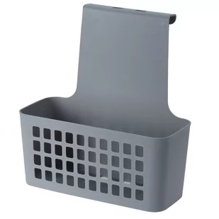 Kosz z półką zawieszany na szafkę szary - Kosze wiklinowe - miniaturka - grafika 1
