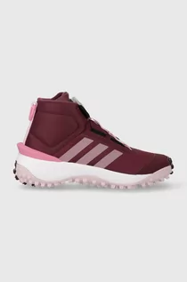 Buty dla dziewczynek - adidas buty dziecięce FORTATRAIL BOA K kolor różowy - grafika 1