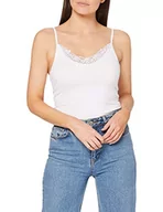 Bluzki damskie - VERO MODA Vminge Lace Singlet Ga Noos bluzka damska, Bright White, L - miniaturka - grafika 1