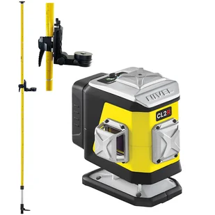 Zestaw - laser krzyżowy CL2R + tyczka rozporowa LP-36 - Sprzęt geodezyjny - miniaturka - grafika 1