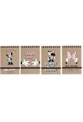 Notesy i bloczki - kołonotes a6/96k kratka minnie mouse kraft - miniaturka - grafika 1