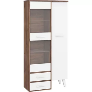 Witryna 1D2S NOR-17 Nordis MebloCross Czarny Mat / Biały Mat - Witryny - miniaturka - grafika 1