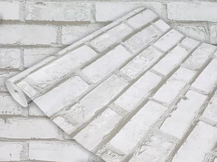 Dekoracyjna Okleina Meblowa Cegła Wapienna Na Regał Meble Szafkę 45x240 - Tapety - miniaturka - grafika 1