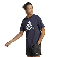 Koszulki męskie - adidas Koszulka męska Essentials Single Jersey z dużym logo - miniaturka - grafika 1