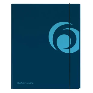 Herlitz, Teczka A4 z gumką, granatowa, XL - Teczki i skoroszyty - miniaturka - grafika 1