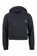 Kurtki jeździeckie - Bluza HKM Hailey młodzieżowa czarna, rozmiar: 158/164 - miniaturka - grafika 1