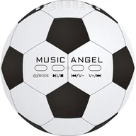 Głośniki przenośne - MUSIC ANGEL Piłka nożna Biało-czarny - miniaturka - grafika 1