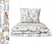 Pościel dla dzieci - Pościel Dziecięca 160x200cm dla dziecka, Certfikat, wzór: Zima Boho Srebrna - miniaturka - grafika 1