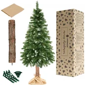 Choinki - sztuczne Choinka Na Pniu 160 cm Sosna Diamentowa ośnieżone - miniaturka - grafika 1