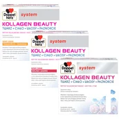 Włosy, skóra, paznokcie - Zestaw Doppelherz System Kollagen Beauty, smak pomarańcza i marakuja, 25 ml x 30 ampułek + smak malina i jagoda, 25 ml x 30 ampułek + smak liczi i melona, 25 ml x 30 ampułek - miniaturka - grafika 1