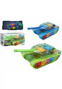 Czołg zębatki ze światłem i dźwiękiem MIX - Militaria i wojskowość - miniaturka - grafika 1