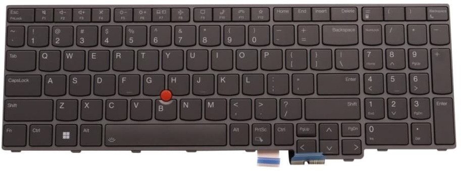 Backlit laptop keyboard,