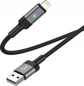 Kable USB - Borofone Kabel BU30 Lynk Smart power-off - USB na Lightning - 2,4A 1,2 metra czarny - miniaturka - grafika 1