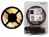 Taśmy LED - Taśma Led Biała Ciepła 5M 300 Led Zasilacz 12V - miniaturka - grafika 1