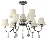 Lampy sufitowe - Srebrna lampa sufitowa do eleganckiego salonu 39-11626 z serii SORENTO - miniaturka - grafika 1