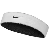 Ozdoby do włosów - Opaska na głowę Nike Swoosh Headband (kolor Biały) - miniaturka - grafika 1