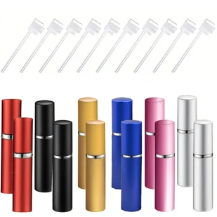 TEMU 12 szt. 5ml Podróżny Spray do Perfum, Mini Butelka z Wymiennym Zbiornikiem w 6 Kolorach, Zestaw Pompekami do Przenoszenia Perfumu, Uniseks dla - Pozostałe akcesoria kosmetyczne - miniaturka - grafika 1
