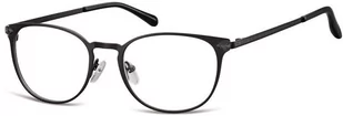 Sunoptic Okulary Oprawki damskie kocie oczy stalowe 992 czarne - Okulary korekcyjne, oprawki, szkła - miniaturka - grafika 1