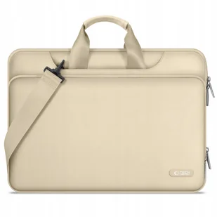 TORBA TECH-PROTECT POCKET BAG 15-16 BEŻOWA DO LAPTOPA LEKKA FUNKCJONALNA - Torby na laptopy - miniaturka - grafika 1