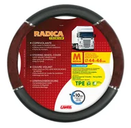 Akcesoria motoryzacyjne - Pokrowiec kierownicy 44 46 cm czarny drewno Tir - miniaturka - grafika 1