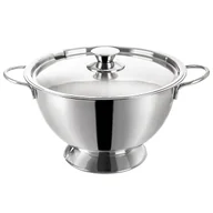 Wyposażenie lokali gastronomicznych - Miska na zupę z pokrywką, stal nierdzewna, średnica 26 cm - miniaturka - grafika 1