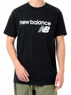 KOSZULKA męska NEW BALANCE MT41905BK czarna bawełniana sportowa L - Koszulki męskie - miniaturka - grafika 1
