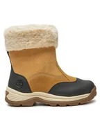 Śniegowce damskie - Timberland Śniegowce Ledge Pullon WP TB1A2KUF2311 Brązowy - miniaturka - grafika 1