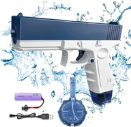 Zabawki militarne - Pistolet na wodę automatyczny zabawka dla dzieci elektryczny pistolet GLOCK - miniaturka - grafika 1