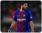 Podkładki pod mysz - PODKŁADKA POD MYSZKĘ LUIS SUAREZ Z IMIENIEM 23x19CM DO LAPTOPA - miniaturka - grafika 1