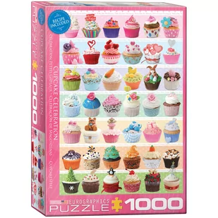 Eurographics Puzzle 1000 Cupcake Celebration 6000-0586 - - Puzzle - miniaturka - grafika 1