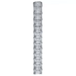 VIDAXL Siatka ogrodzeniowa, galwanizowana stal, 50x12,5 m, srebrna - Ogrodzenia - miniaturka - grafika 3