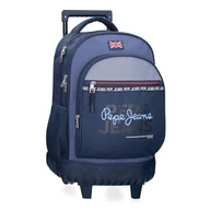 Plecaki - Pepe Jeans Seldon Compact Plecak 2 koła Czarny 32x43x21 cm Poliester by Joumma Bags, Czarny (Black), Talla única, Kompaktowy plecak 2 koła - miniaturka - grafika 1