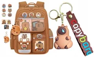 Zestawy szkolne - ZESTAW szkolny Plecak dziecięcy + DUŻY brelok KAPIBARA do szkoły A4 JAKOŚĆ - miniaturka - grafika 1