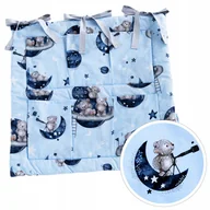 Organizery na łóżeczko - ORGANIZER PRZYBORNIK DO ŁÓŻECZKA DUŻY PUSZYSTY 6 KIESZENI BAWEŁNA OD BabyU - miniaturka - grafika 1