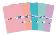 Zeszyty szkolne - Oxford Zeszyt A5/60K kratka Floral mix (5szt) - miniaturka - grafika 1
