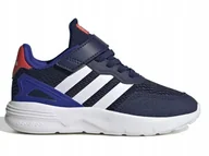 Buty dla dziewczynek - BUTY dziecięce ADIDAS NEBZED HQ6145 rzepy 33,5 - miniaturka - grafika 1