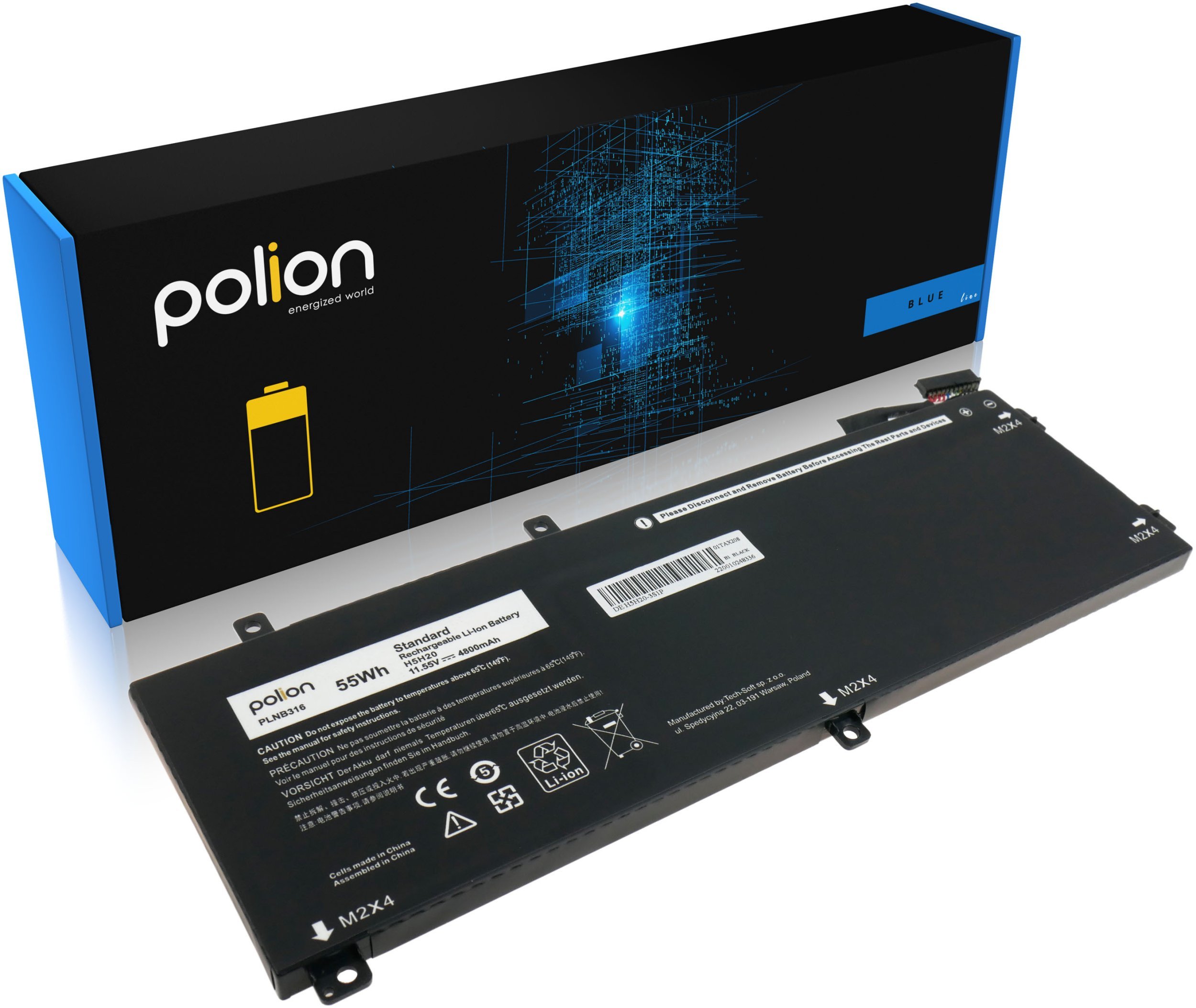 Bateria do laptopa DELL H5H20 Precision 5530 M5520 XPS 15 7590 4800mAh