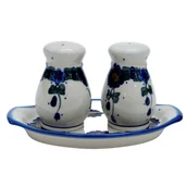 Młynki do soli i pieprzu - Ceramiczny zestaw solniczka Ceramika Bolesławiec - miniaturka - grafika 1