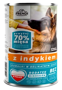 Frendi kawałki w delikatnym sosie z indykiem i wątróbką mix smaków 16x1250g - Mokra karma dla kotów - miniaturka - grafika 2