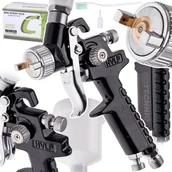 Pistolety malarskie - Pistolet Lakierniczy Malowania Mini Hvlp Dysza 1,0 Black do Zaprawek 125ml - miniaturka - grafika 1