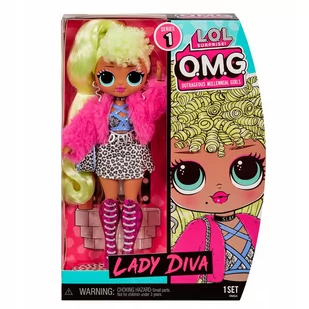 MGA Entertainment L.O.L Surprise OMG Core Doll Series Lady Diva 580539 580539 - Lalki dla dziewczynek - miniaturka - grafika 1