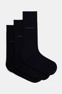 Skarpetki męskie - Calvin Klein skarpetki 3-pack męskie kolor granatowy 701226014 - miniaturka - grafika 1