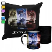 Gadżety dla niej i dla niego - ZESTAW KUBEK MAGICZNY ZMIENIAJĄCY KOLOR +POSZEWKA TANK WORLD PREZENT +IMIĘ - miniaturka - grafika 1