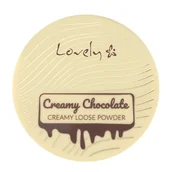 Pudry do twarzy - LOVELY Creamy Chocolate Loose Powder Czekoladowy, matowy puder brązujący do twarzy i ciała z ekstraktem z Nasion Kakao 8g - miniaturka - grafika 1