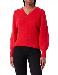 Swetry damskie - BOSS Damski sweter z dzianiny w kolorze jasnoczerwonym, S - grafika 1