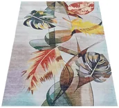 Dywany - Nowoczesny wielobarwny dywan z motywem liści L5-D10 - miniaturka - grafika 1