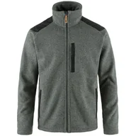Bluzy sportowe męskie - Męska bluza Fjällräven Buck Fleece Rozmiar: M / Kolor: jasnoszary - miniaturka - grafika 1